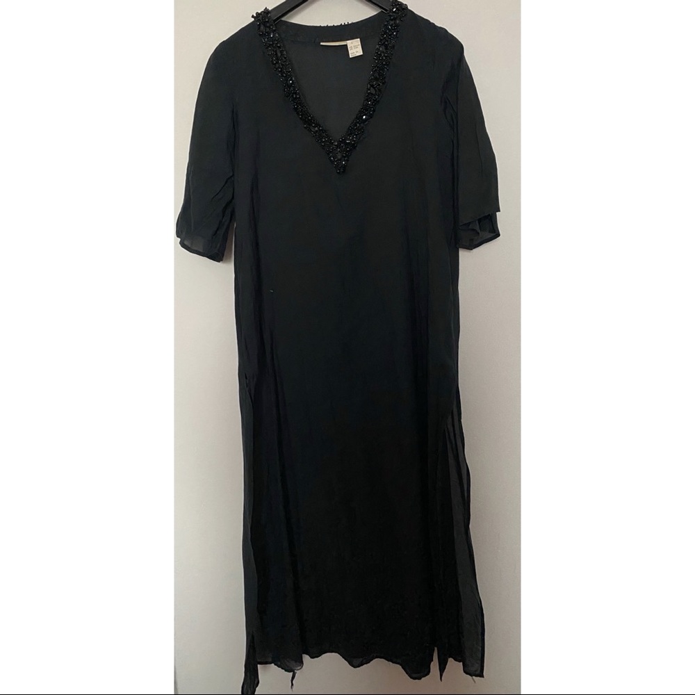 Michael Kors black beach dress coverup
